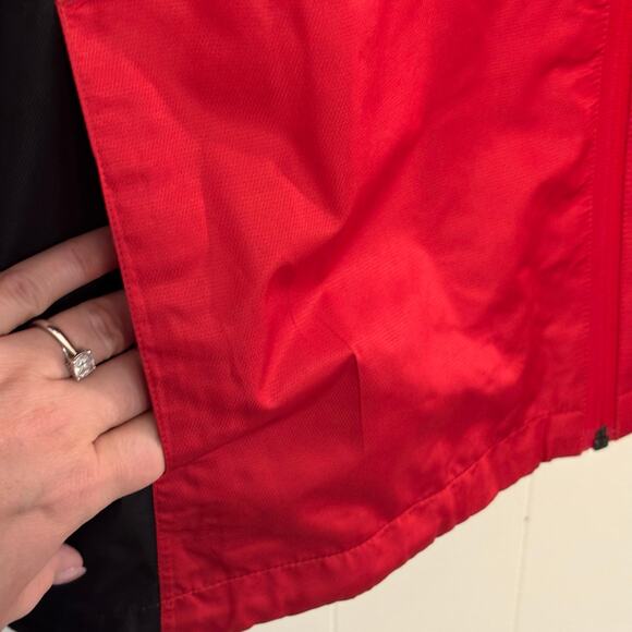 Antigua Men’s Red Vented Full-Zip Golf Windbreaker Jacket Size L Long Sleeve - Picture 13 of 14